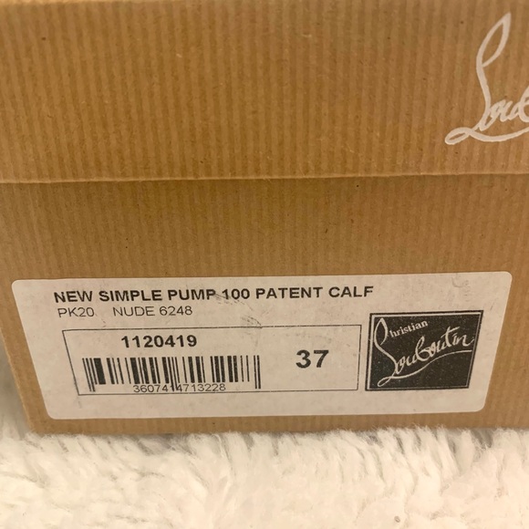 Christian Louboutin New Simple Pump 100mm size 37 - Picture 7 of 10
